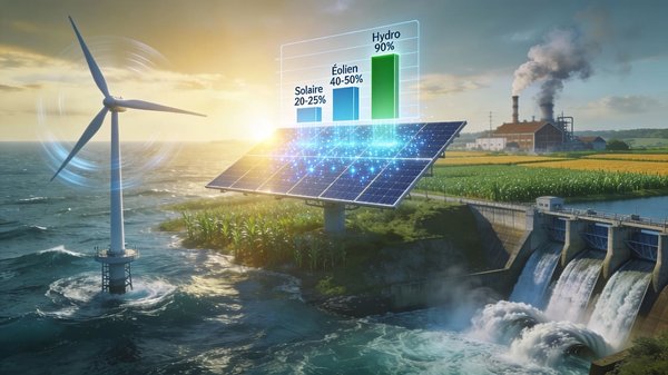 Quelle énergie renouvelable a le meilleur rendement ?